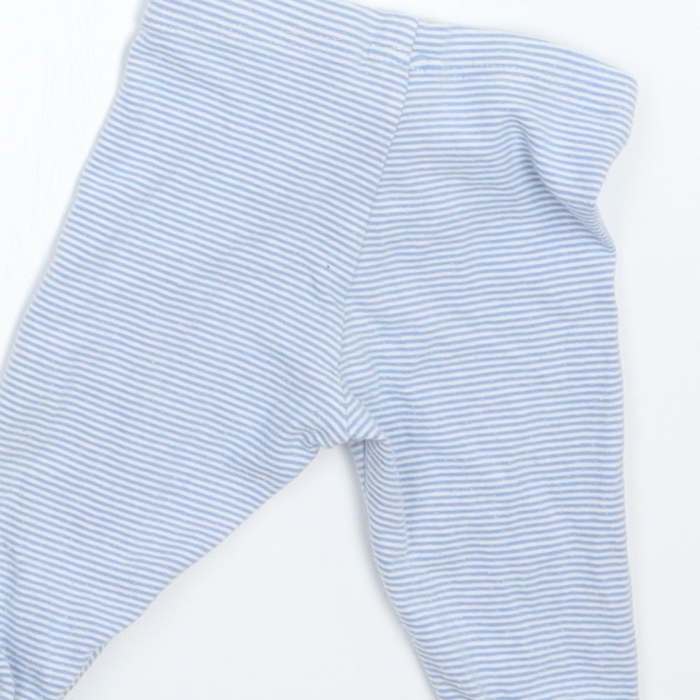 NEXT Girls Blue Striped  Capri Trousers Size 6-9 Months