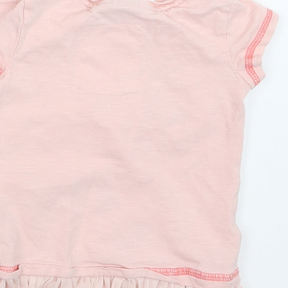 NEXT Girls Pink   Basic T-Shirt Size 6-9 Months  - Peppa Pig
