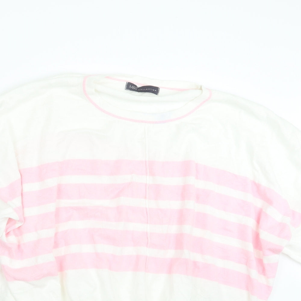 Marks and Spencer Womens Pink  Knit Pullover Jumper Size XL