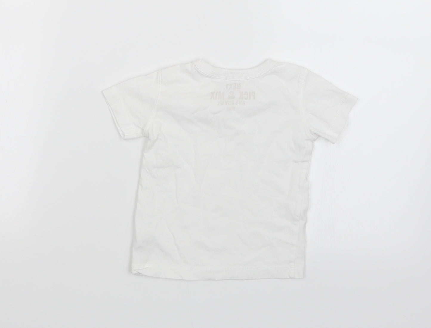 NEXT Baby White Geometric  Babydoll Pyjama Top Size 6-9 Months