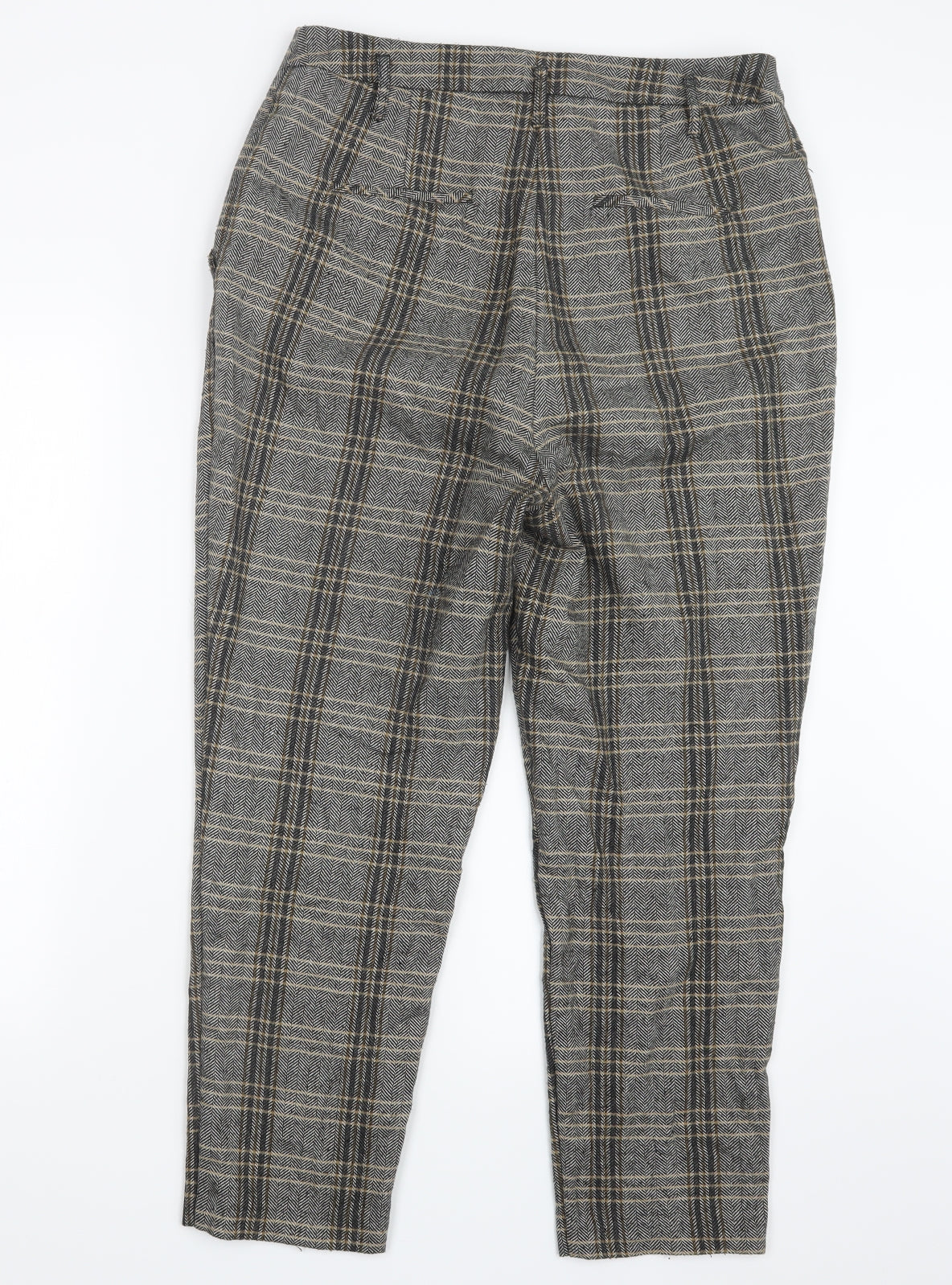 F&F Womens Grey Check  Trousers  Size 14 L26 in
