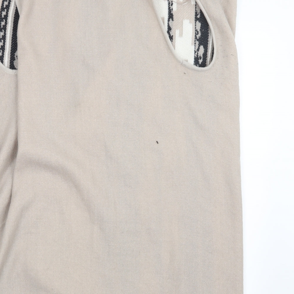 NEXT Womens Beige  Knit Cardigan Jumper One Size