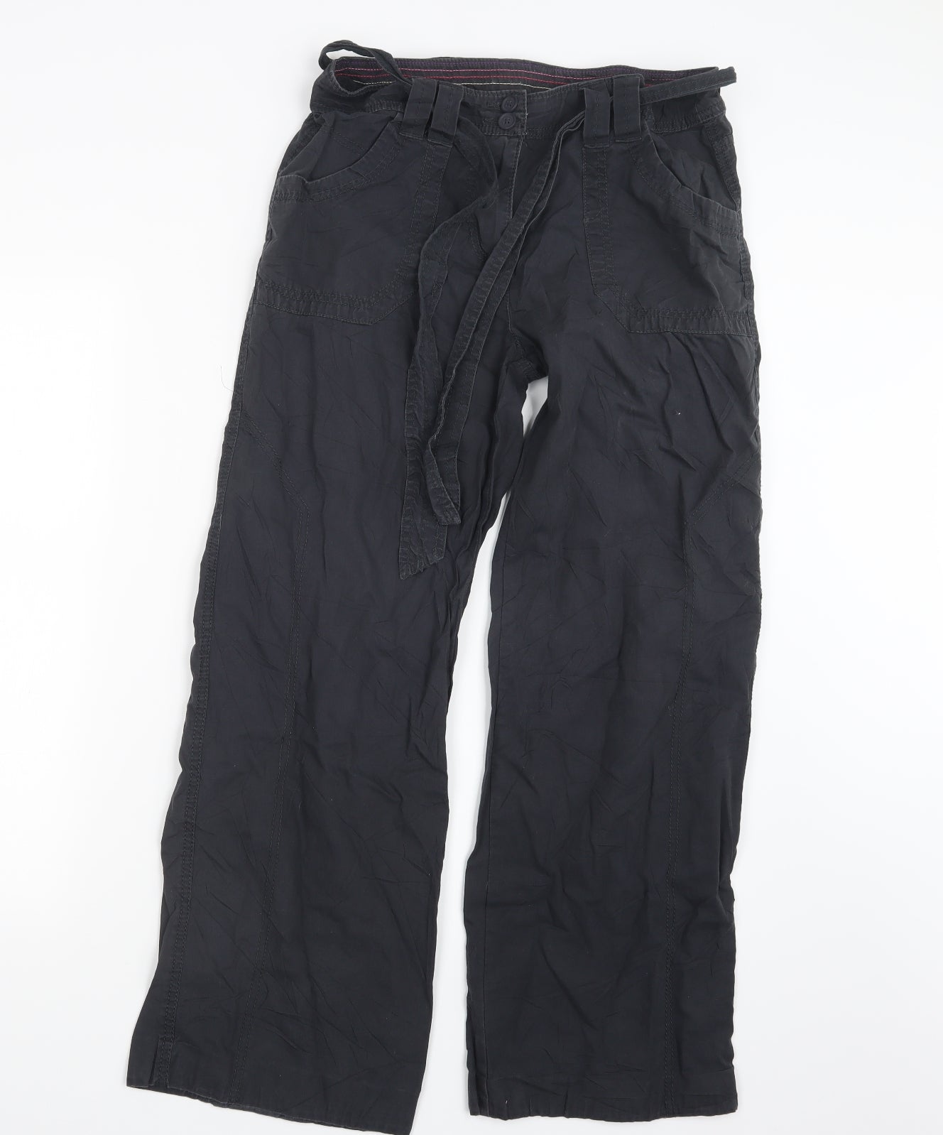 Marks and Spencer Womens Grey   Cargo Trousers Size 12 L27 in