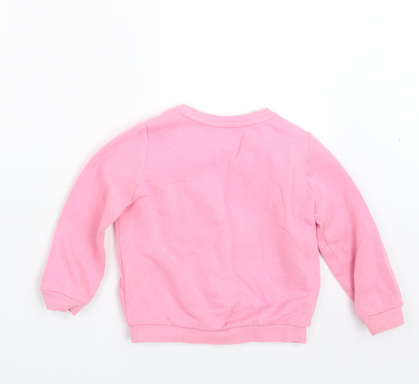 Marks and Spencer Girls Pink   Pullover Jumper Size 2-3 Years
