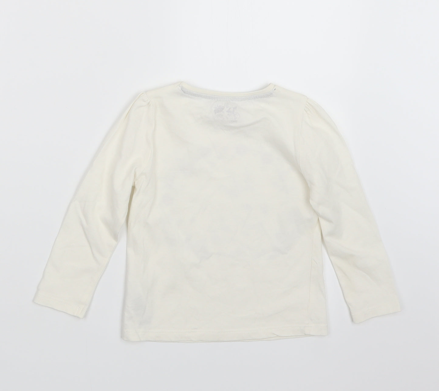 F&F Girls Ivory   Basic T-Shirt Size 2-3 Years