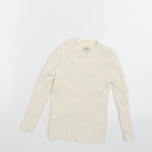 TU Girls Ivory  Knit Pullover Jumper Size 2-3 Years