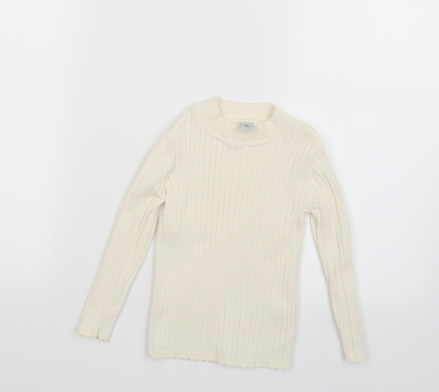 TU Girls Ivory  Knit Pullover Jumper Size 2-3 Years