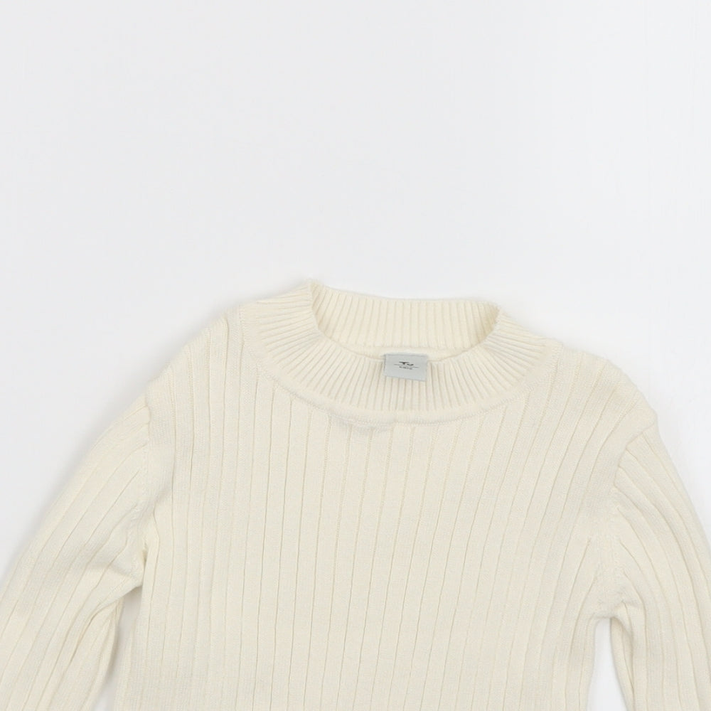 TU Girls Ivory  Knit Pullover Jumper Size 2-3 Years
