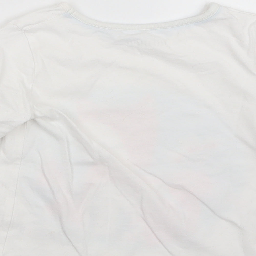 Nutmeg Girls White   Basic T-Shirt Size 2-3 Years