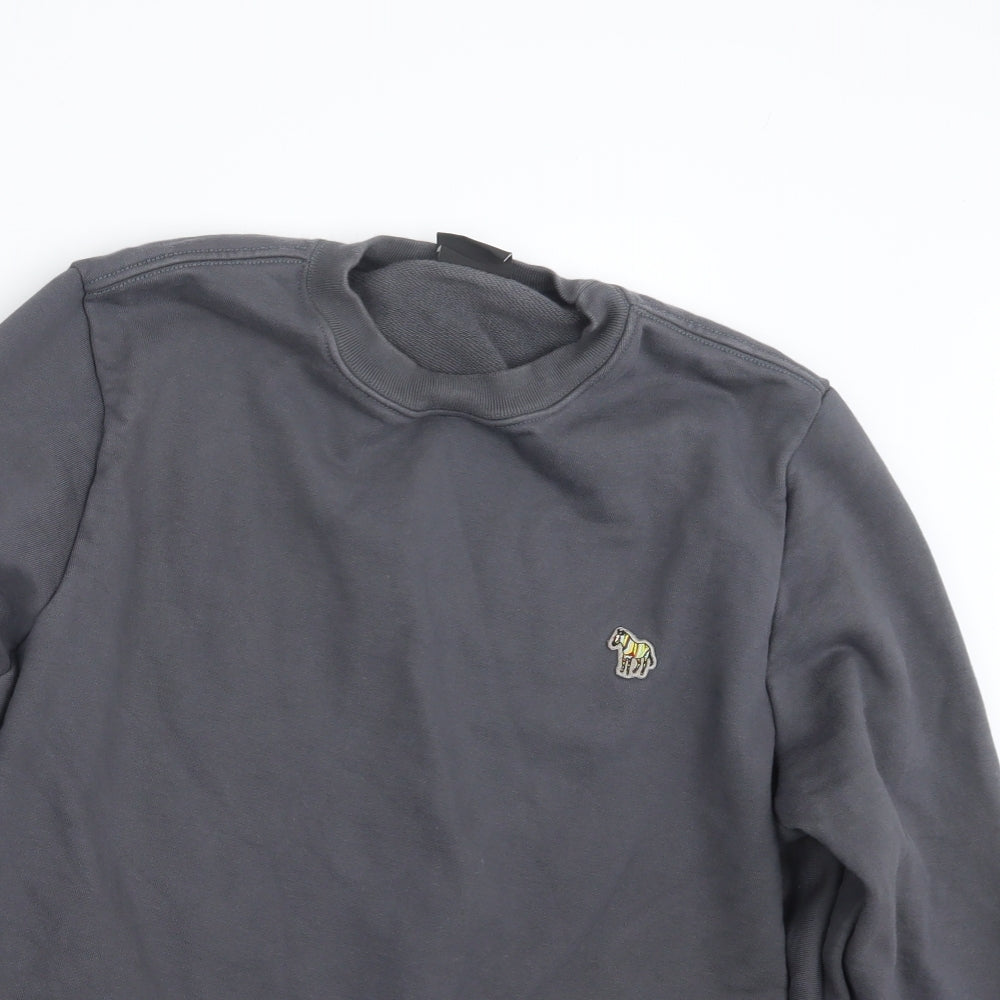 Paul Smith Mens Grey  Knit Pullover Jumper Size XL