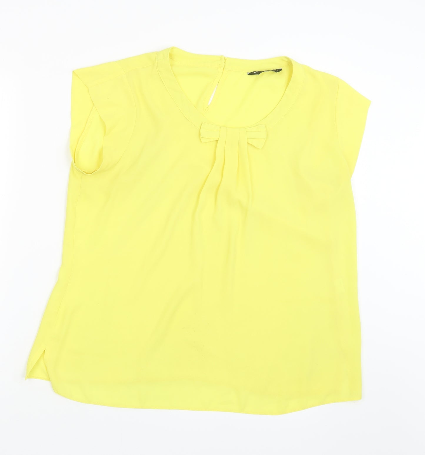 Dorothy Perkins Womens Yellow   Basic Blouse Size 16