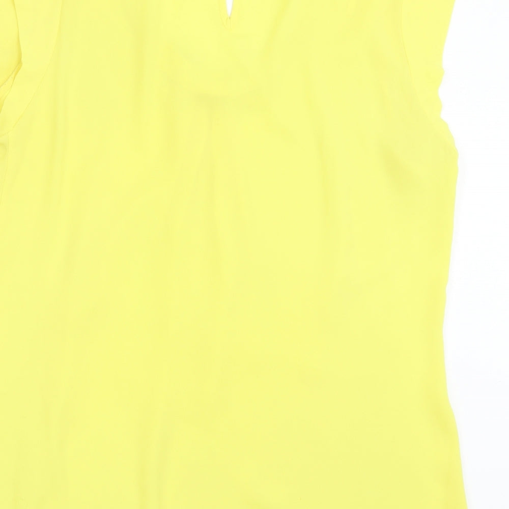 Dorothy Perkins Womens Yellow   Basic Blouse Size 16