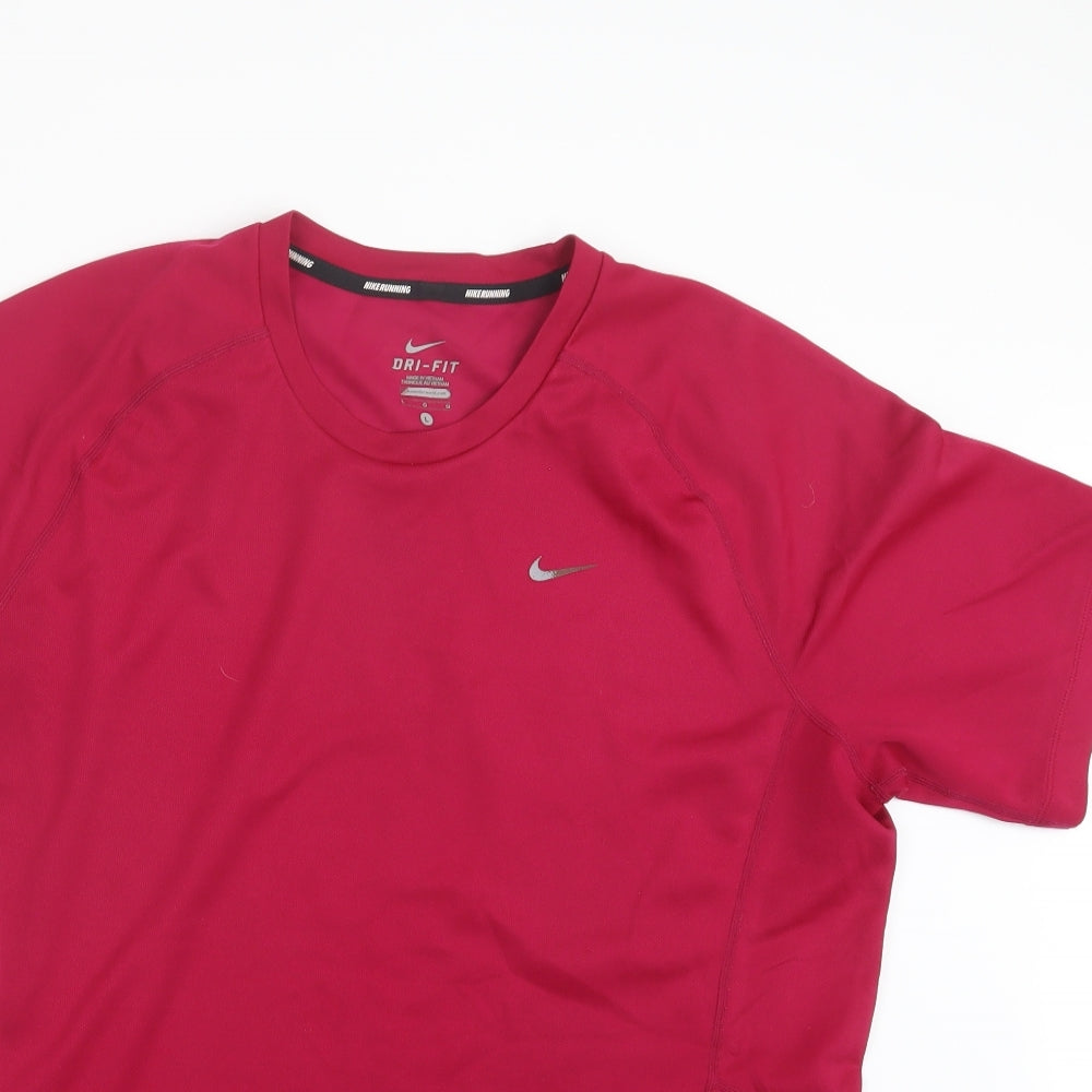 Nike Mens Pink   Basic T-Shirt Size L