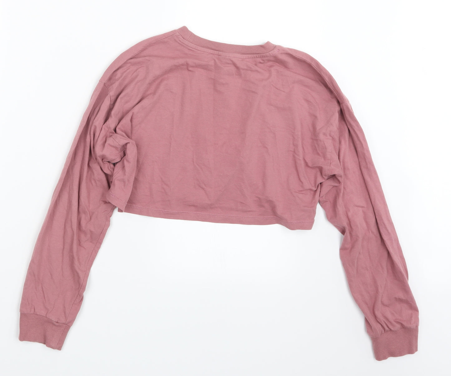 ASOS Womens Pink   Cropped T-Shirt Size 6