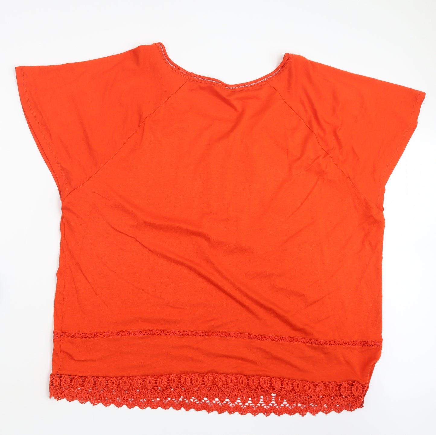 George Womens Orange   Basic T-Shirt Size 22
