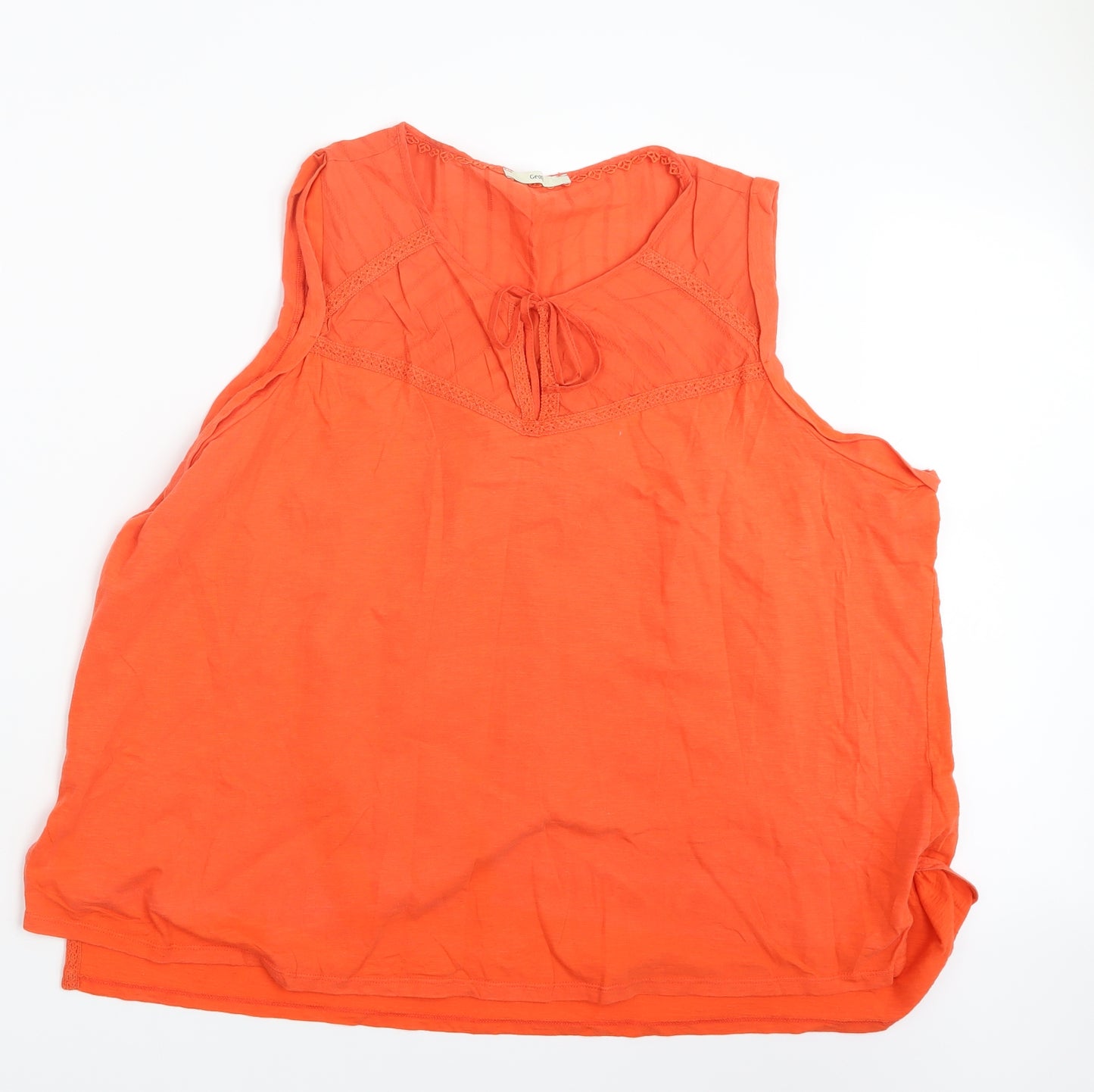 George Womens Orange   Basic Tank Size 24