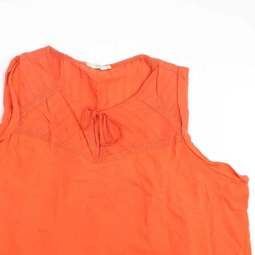 George Womens Orange   Basic Tank Size 24