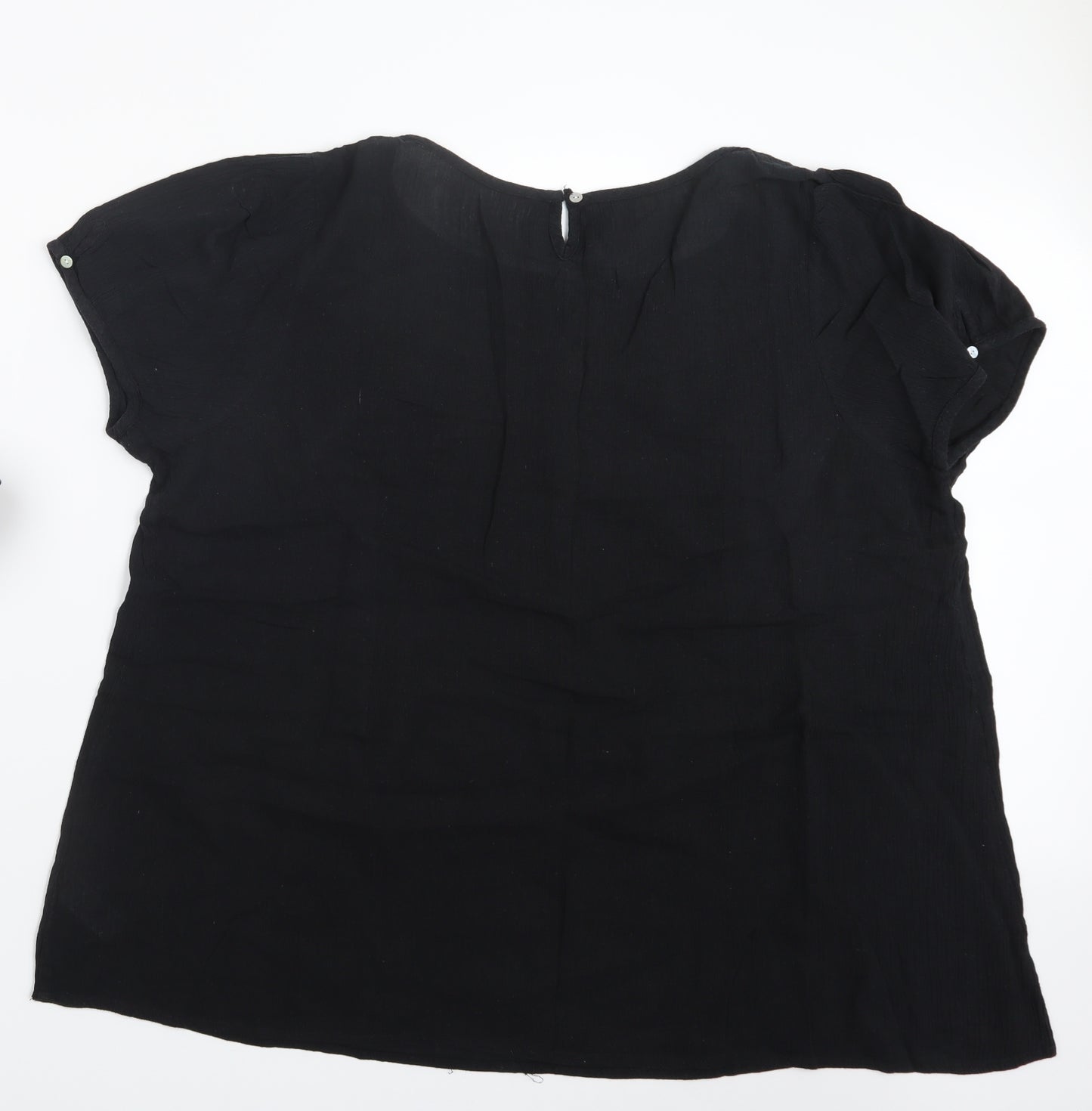 Preworn Womens Black   Basic T-Shirt Size 30