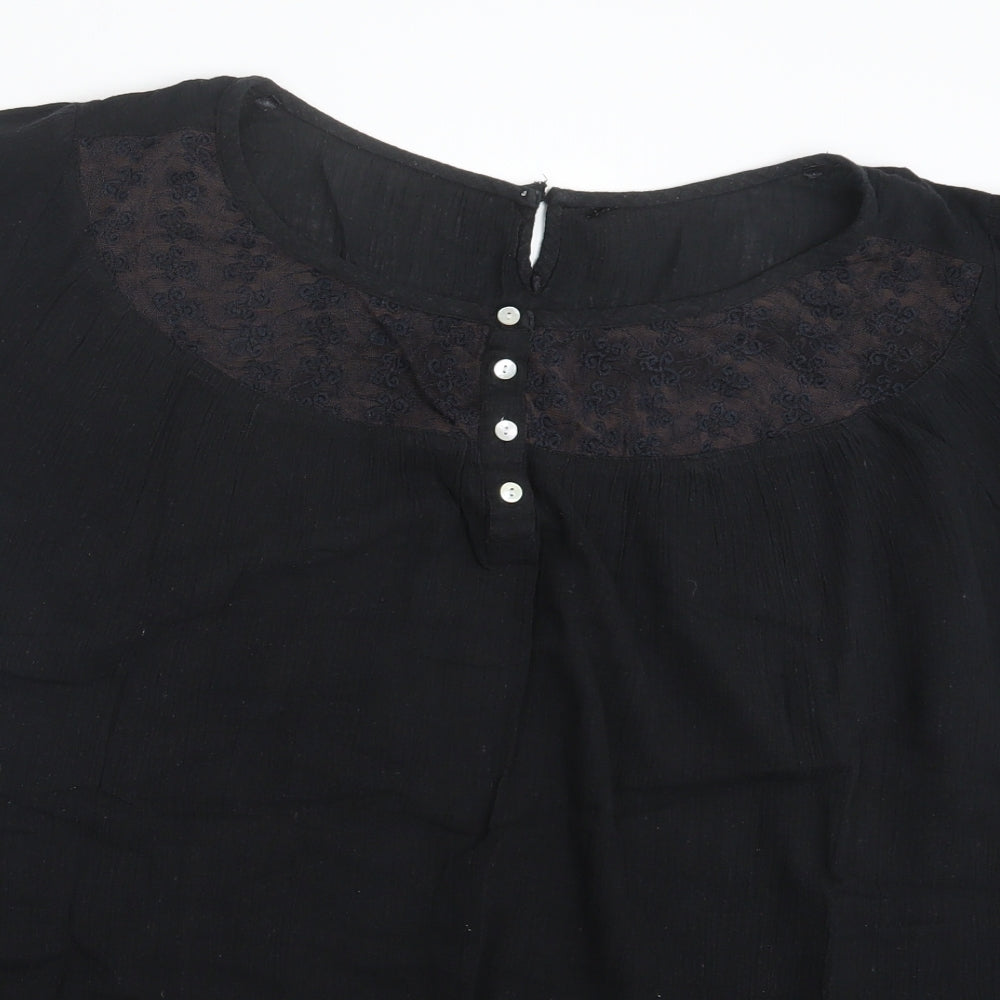Preworn Womens Black   Basic T-Shirt Size 30