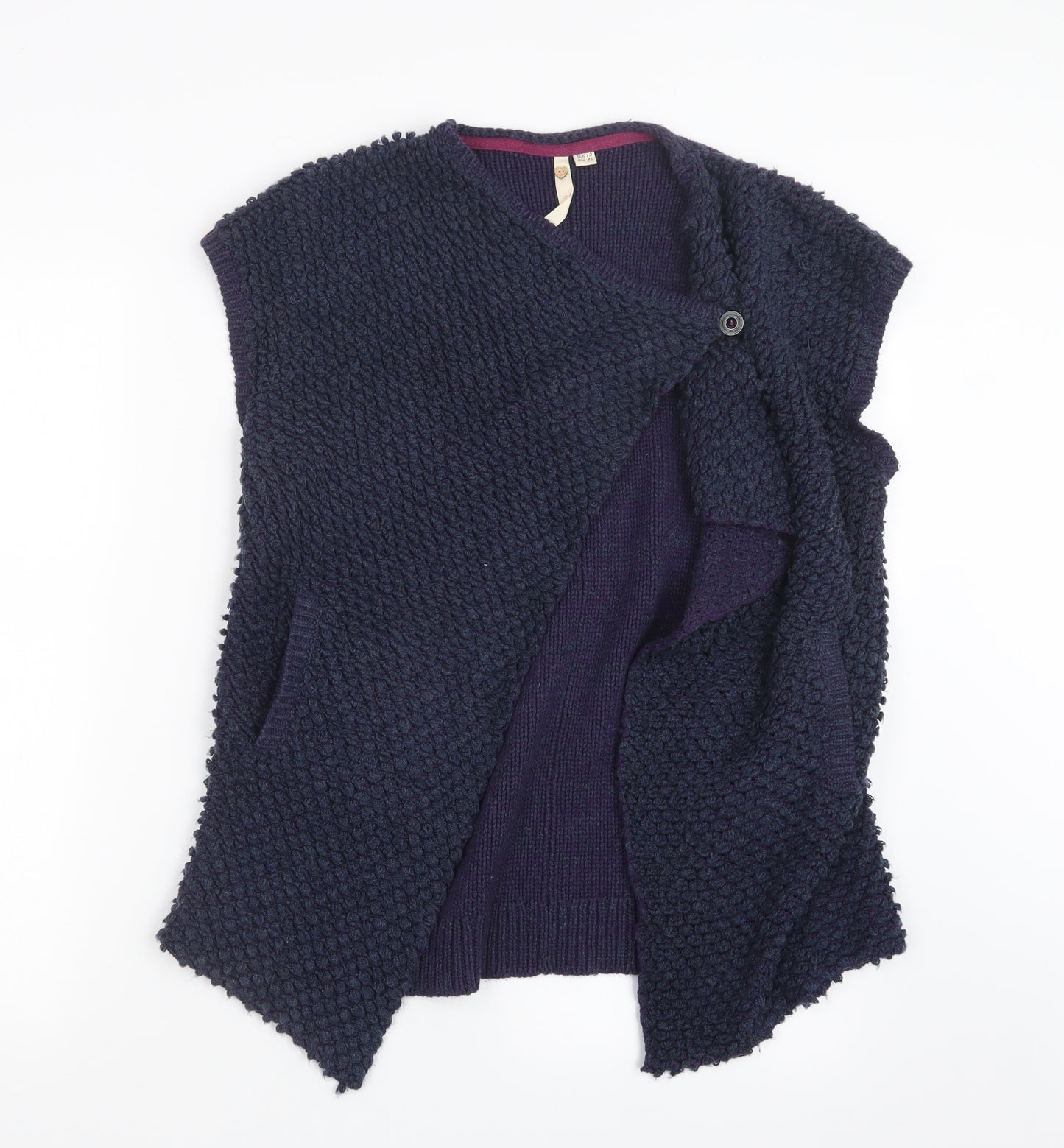 White Stuff Womens Blue  Knit Cardigan Jumper Size 12
