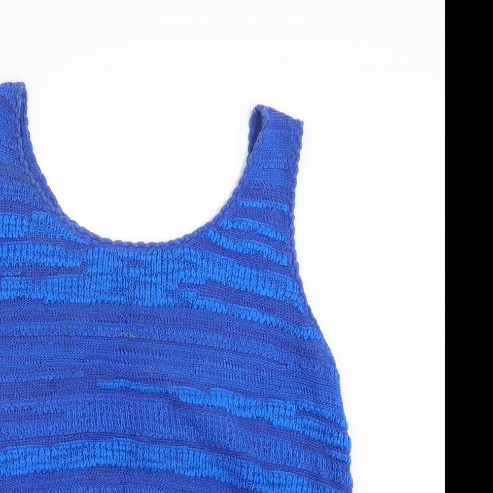 George Womens Blue  Knit Pullover Jumper Size 12