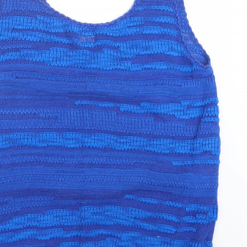 George Womens Blue  Knit Pullover Jumper Size 12