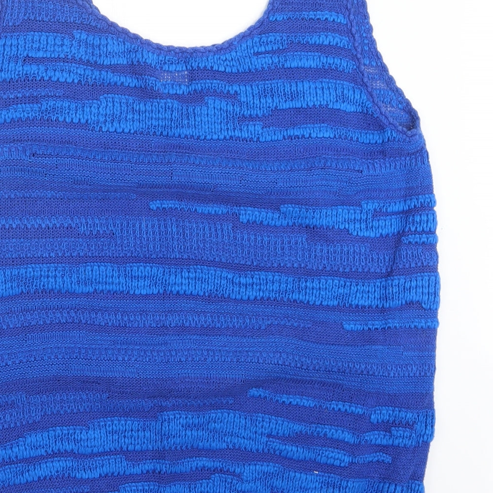 George Womens Blue  Knit Pullover Jumper Size 12