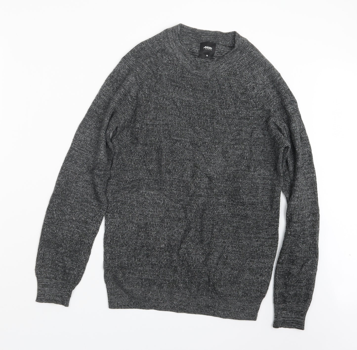 Burton Mens Grey  Knit Pullover Jumper Size XS