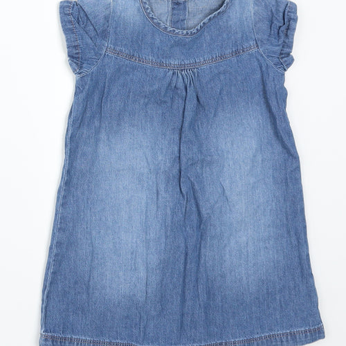 Matalan Girls Blue  Denim A-Line  Size 2-3 Years