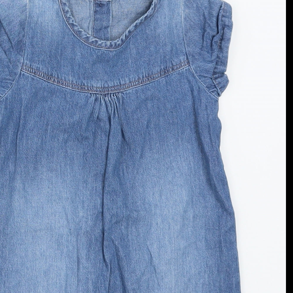 Matalan Girls Blue  Denim A-Line  Size 2-3 Years