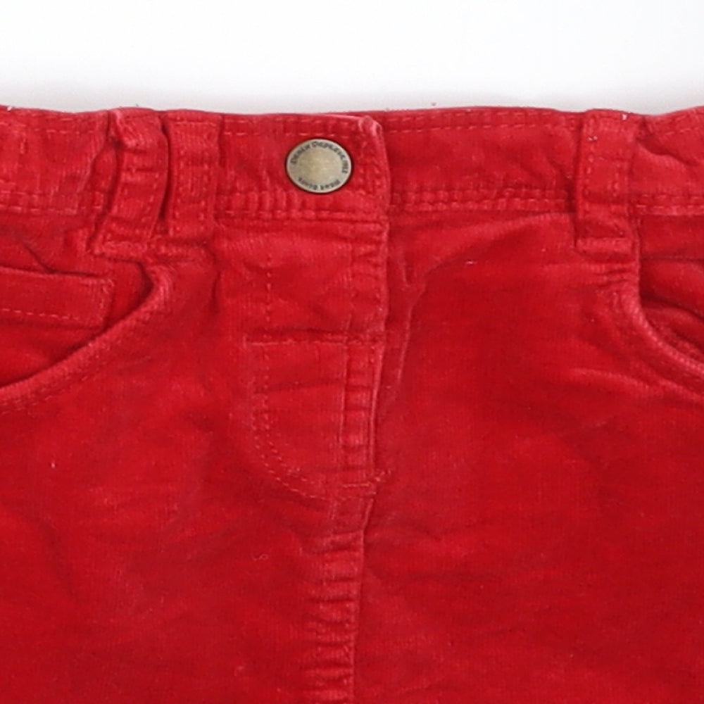 NEXT Girls Red  Corduroy A-Line Skirt Size 18-24 Months