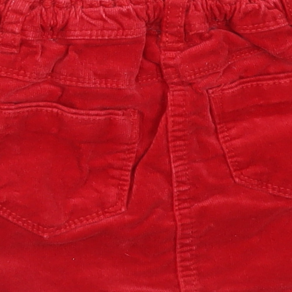 NEXT Girls Red  Corduroy A-Line Skirt Size 18-24 Months