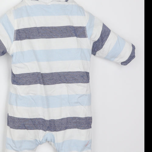 Mini Club Boys Blue Striped  Babydoll One Piece Size 3-6 Months