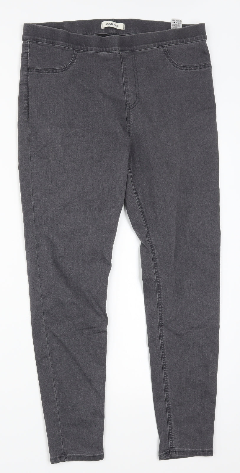 Marks and Spencer Womens Grey  Denim Jegging Jeans Size 14 L28 in