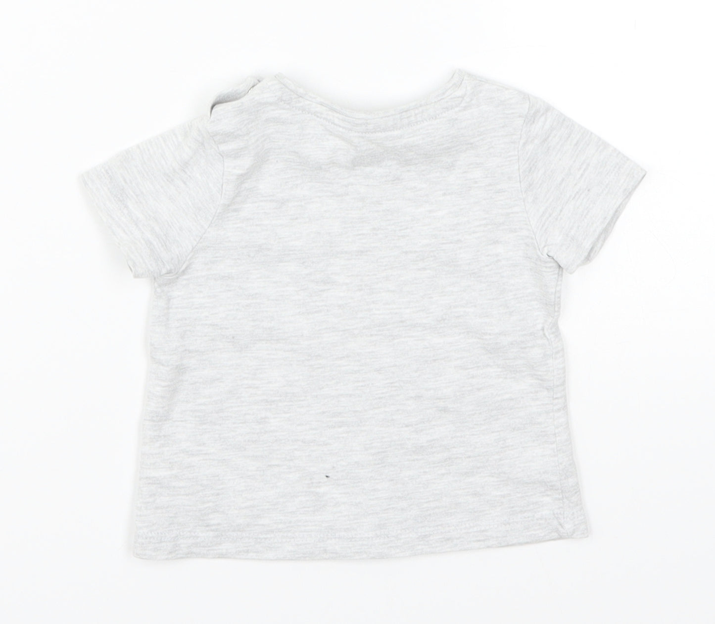 F&F Girls Grey   Basic T-Shirt Size 0-3 Months  - Together Forever
