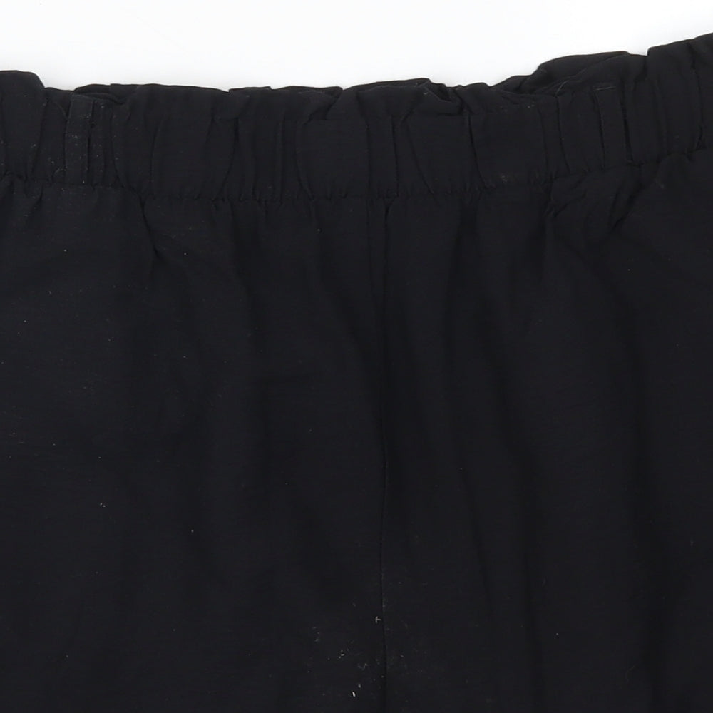 New Look Womens Black   Paperbag Shorts Size 14