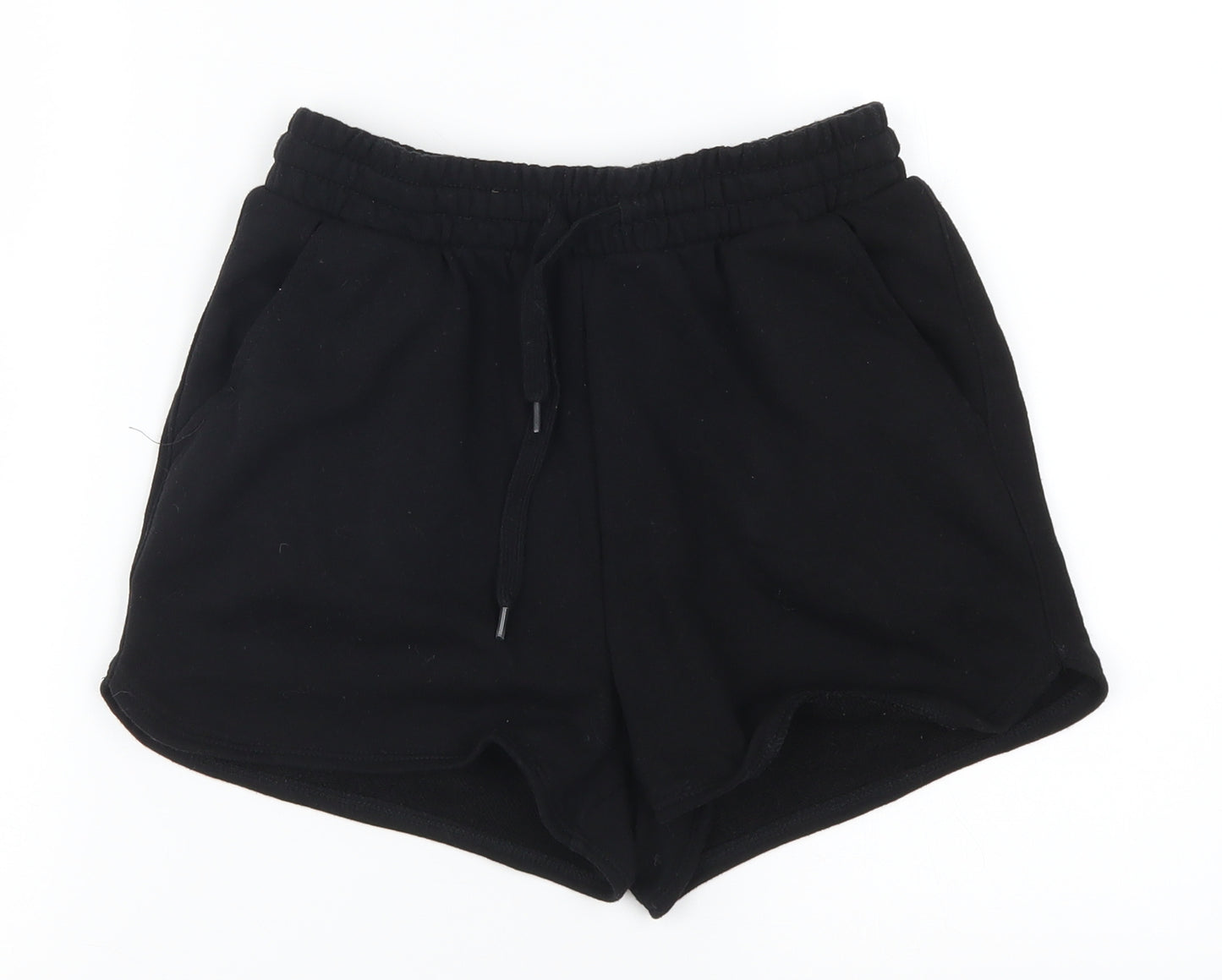 H&M Girls Black   Sweat Shorts Size 15 Years