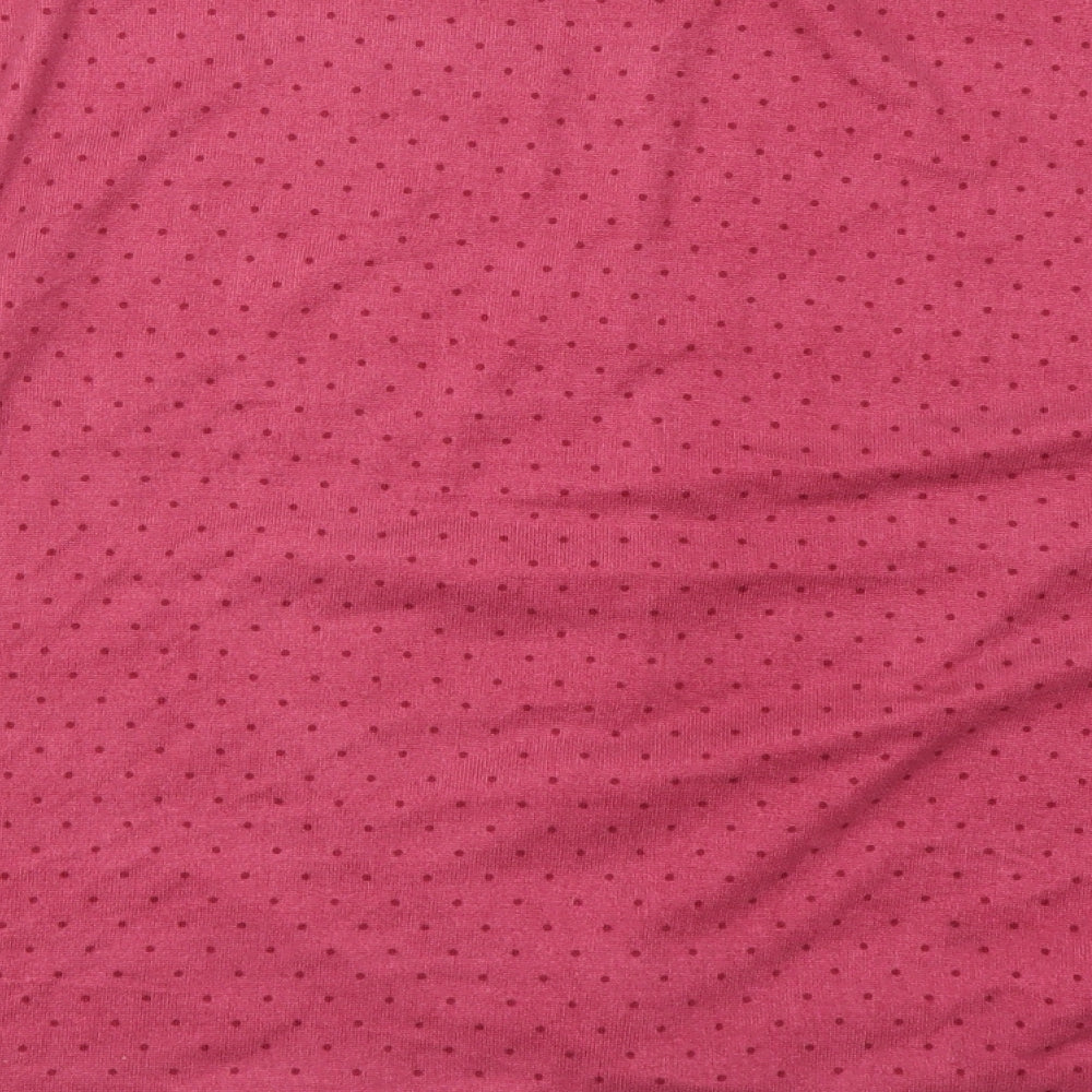 Primark Womens Pink Polka Dot  Top Pyjama Top Size 14