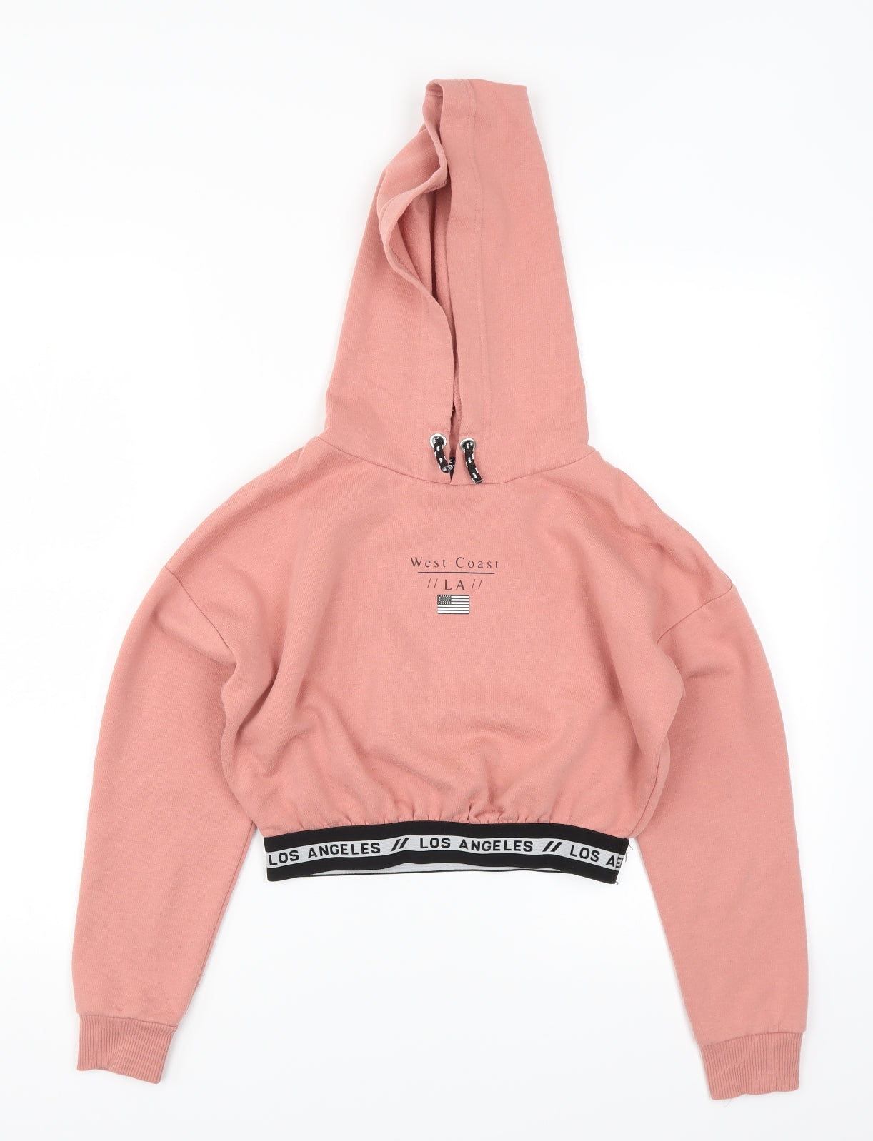 New Look Girls Pink   Pullover Hoodie Size 10-11 Years  - West Coast LA