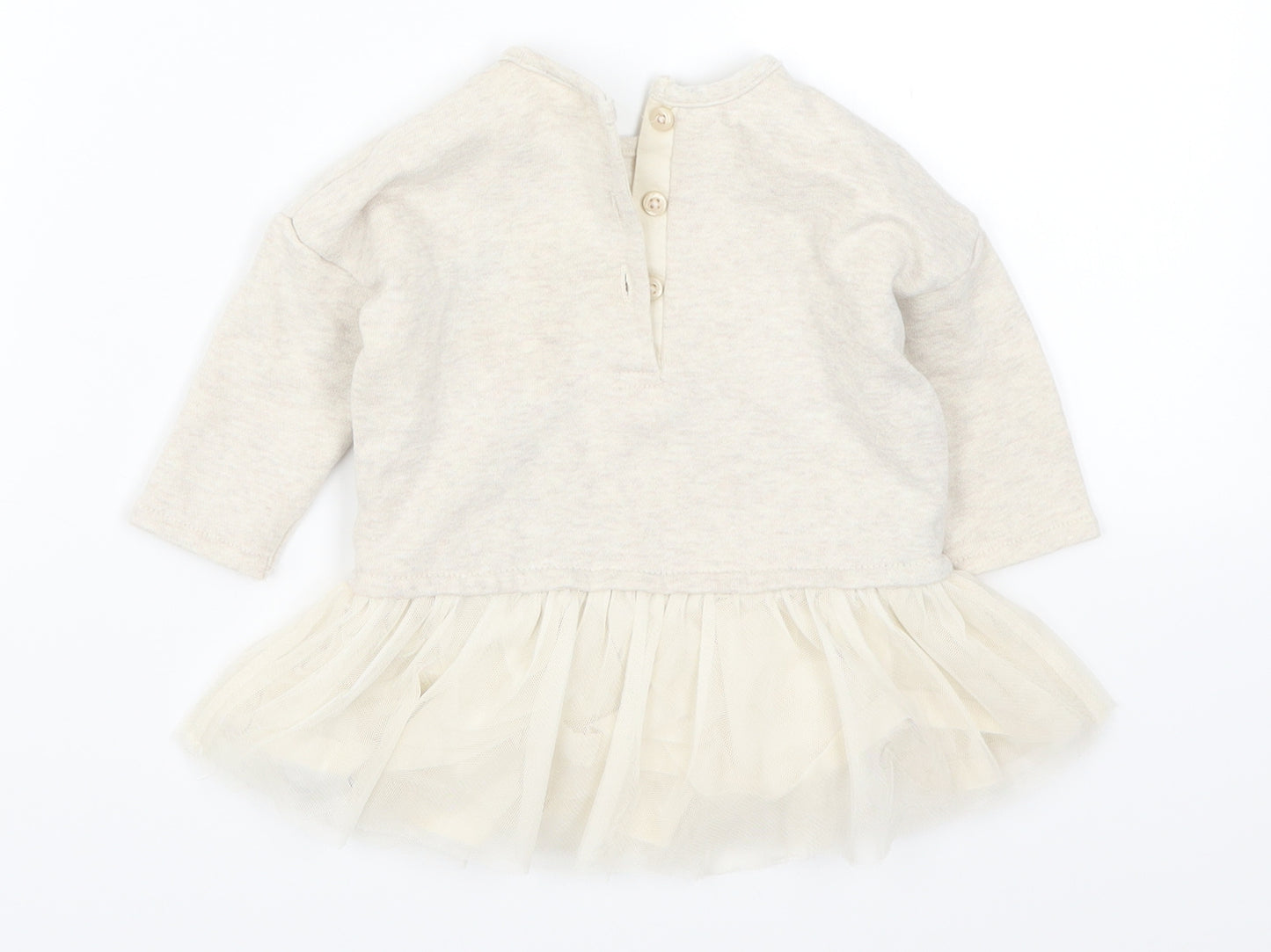 NEXT Girls Beige   Basic T-Shirt Size 3-6 Months  - Polar Bear