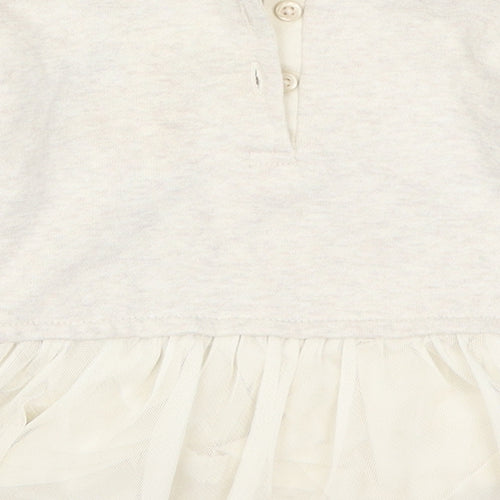 NEXT Girls Beige   Basic T-Shirt Size 3-6 Months  - Polar Bear