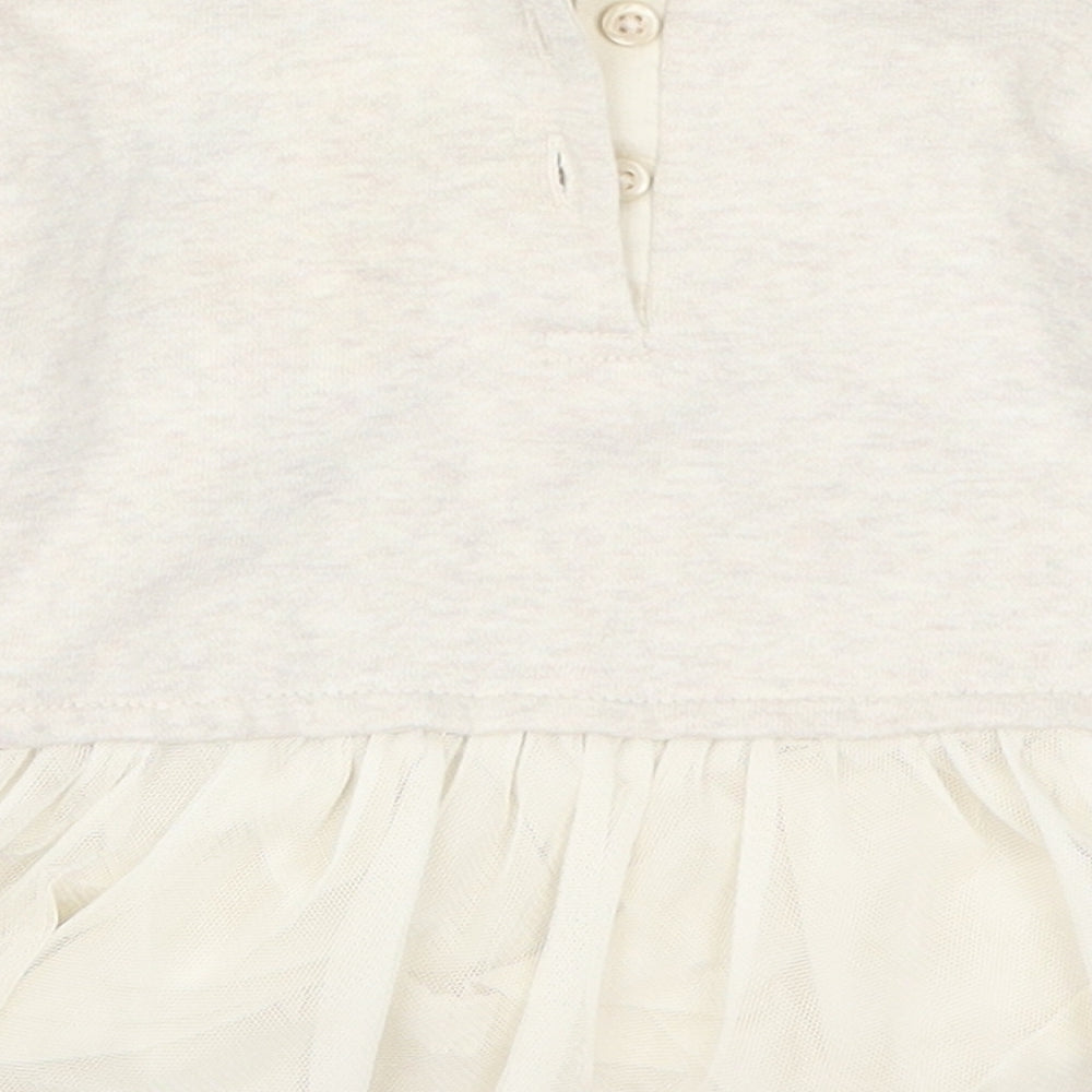 NEXT Girls Beige   Basic T-Shirt Size 3-6 Months  - Polar Bear