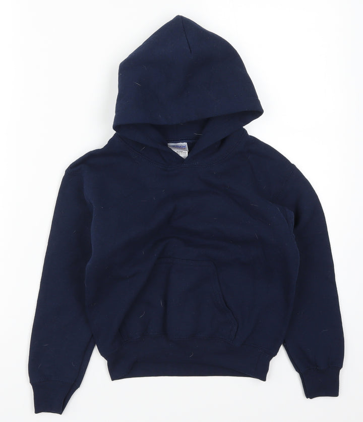 Gildan Boys Blue   Pullover Hoodie Size S
