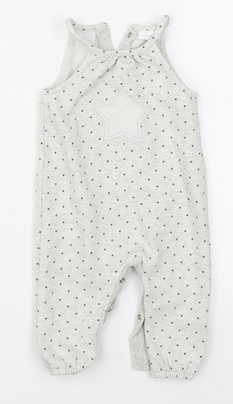 NEXT Baby Grey Geometric  Romper One-Piece Size 6-9 Months  - Stars