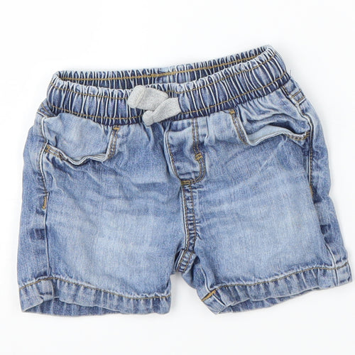 Mothercare Boys Blue  Damask Cropped Jeans Size 6-9 Months