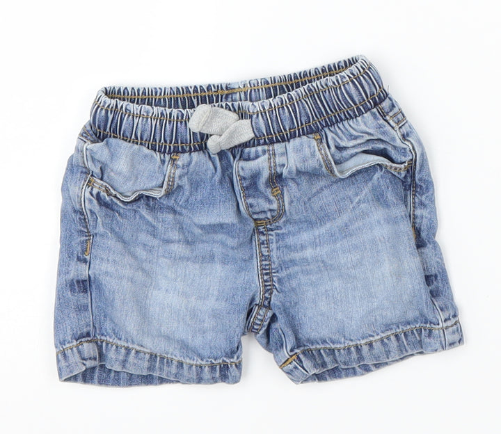 Mothercare Boys Blue  Damask Cropped Jeans Size 6-9 Months