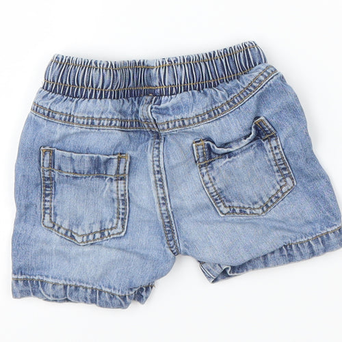 Mothercare Boys Blue  Damask Cropped Jeans Size 6-9 Months