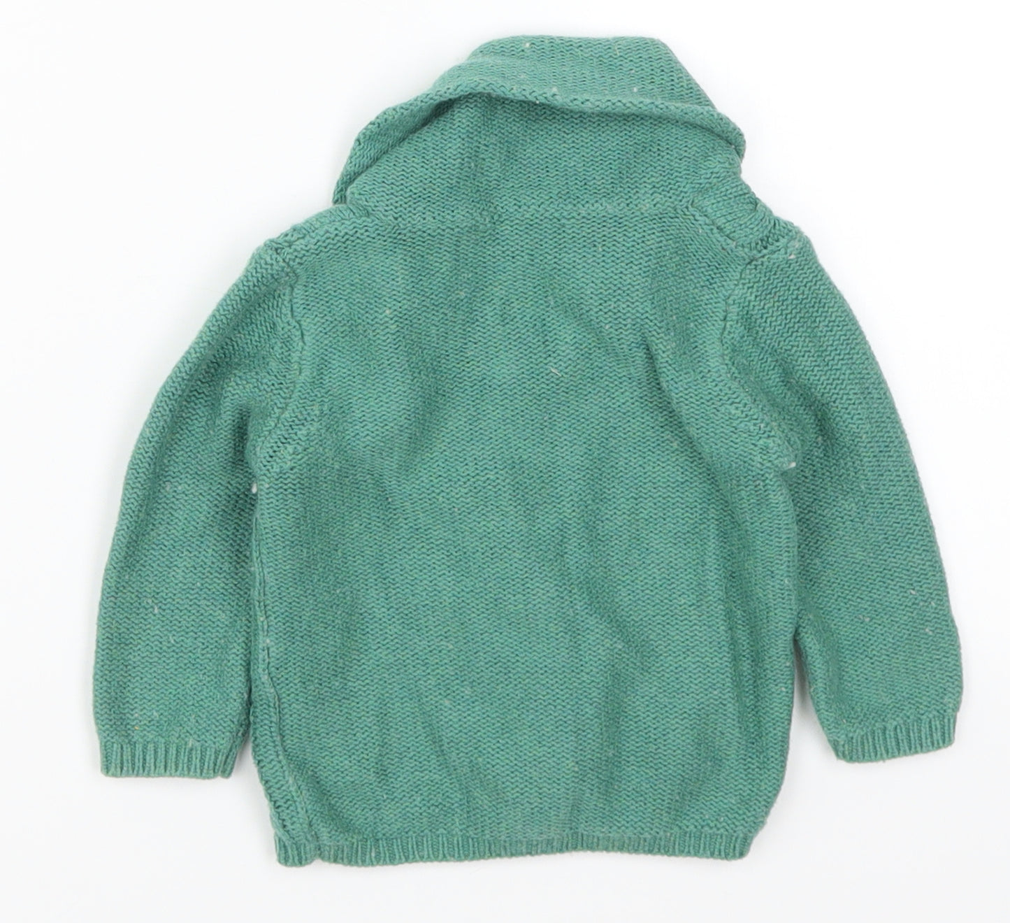 John Lewis Boys Green  Knit Cardigan Jumper Size 3-6 Months