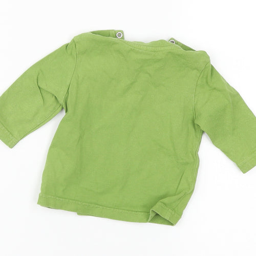 TU Girls Green   Basic T-Shirt Size 3-6 Months  - Tree Bear