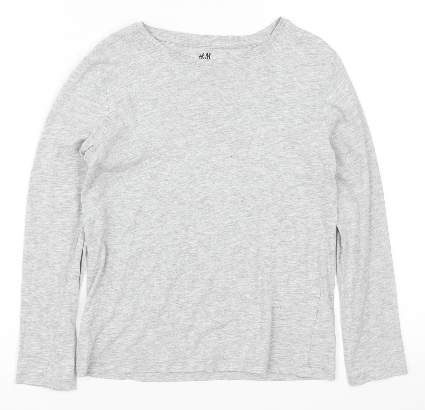 H&M Girls Grey   Basic T-Shirt Size 7-8 Years